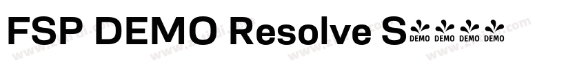 FSP DEMO Resolve S字体转换 FSP DEMO Resolve S字体转换